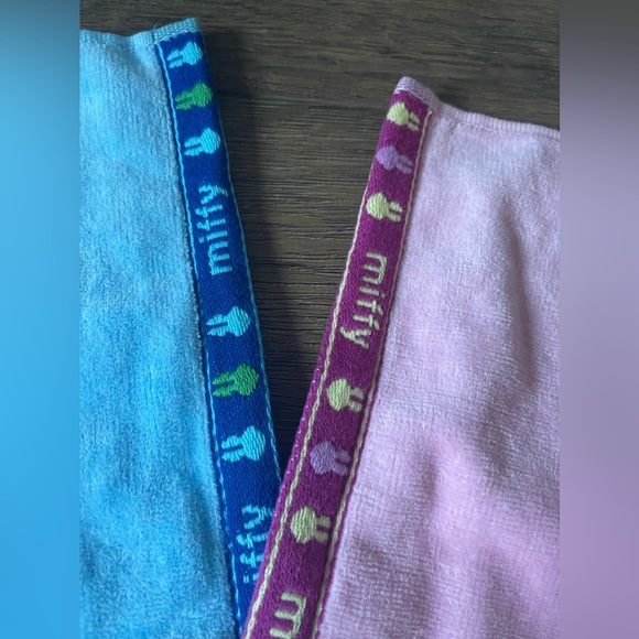 MIFFY-Imported (NWT) Hand Towel Set-Pink & Blue - Picture 5 of 10